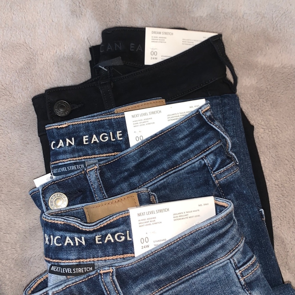 BUNDLE: 3 pairs of assorted High-Rise American Eagle Jeggings